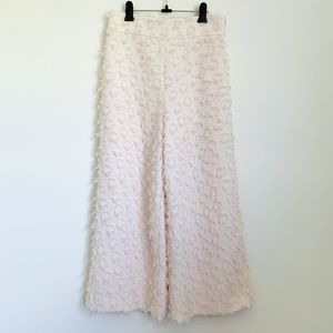 ZARA Woman High-Waisted Textured Pants